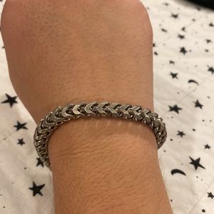 Platinum Dipped Sterling Silver Bracelet
